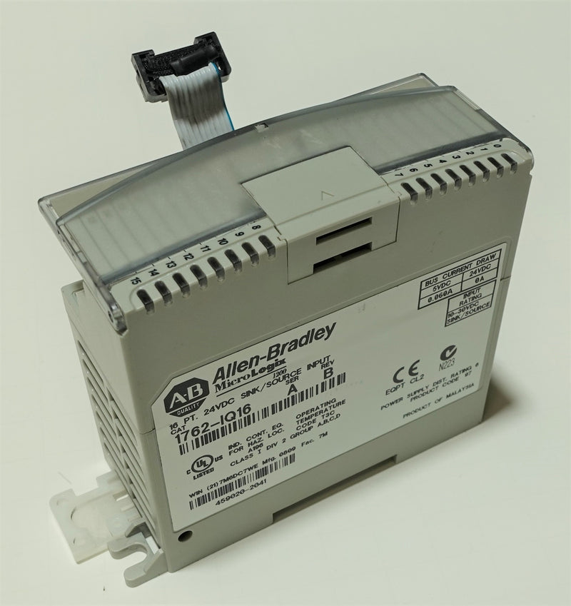 Allen Bradley 1762-IQ16 Ser:A Rev:B 16PT 24VDC Sink/Source Input Module